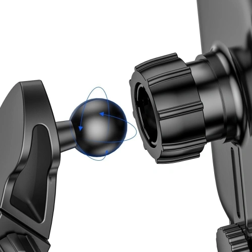 Samochodowy uchwyt Baseus Light Electric Holder z ładowarką indukcyjną Qi (czarny)