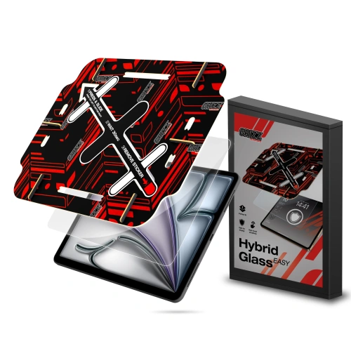 Szkło hybrydowe GrizzGlass HybridGlass Easy do Apple iPad Air 6th 11" - iPad Air 11" 2024 (6. generacji) - GrizzGlass