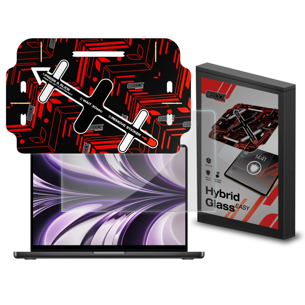 Hurtownia GSM - Szkło hybrydowe GrizzGlass HybridGlass Easy do Apple MacBook Air 13" 2022 - GRZ11121 - {ean13} - Hurt