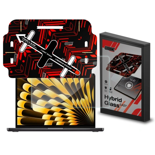 Szkło hybrydowe GrizzGlass HybridGlass Easy do Apple MacBook Air 13" 2023 - MacBook - GrizzGlass