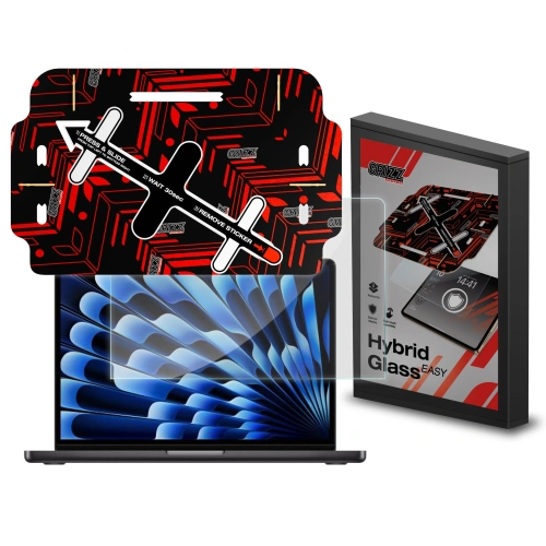 Szkło hybrydowe GrizzGlass HybridGlass Easy do Apple MacBook Air 15" 2024 - MacBook - GrizzGlass
