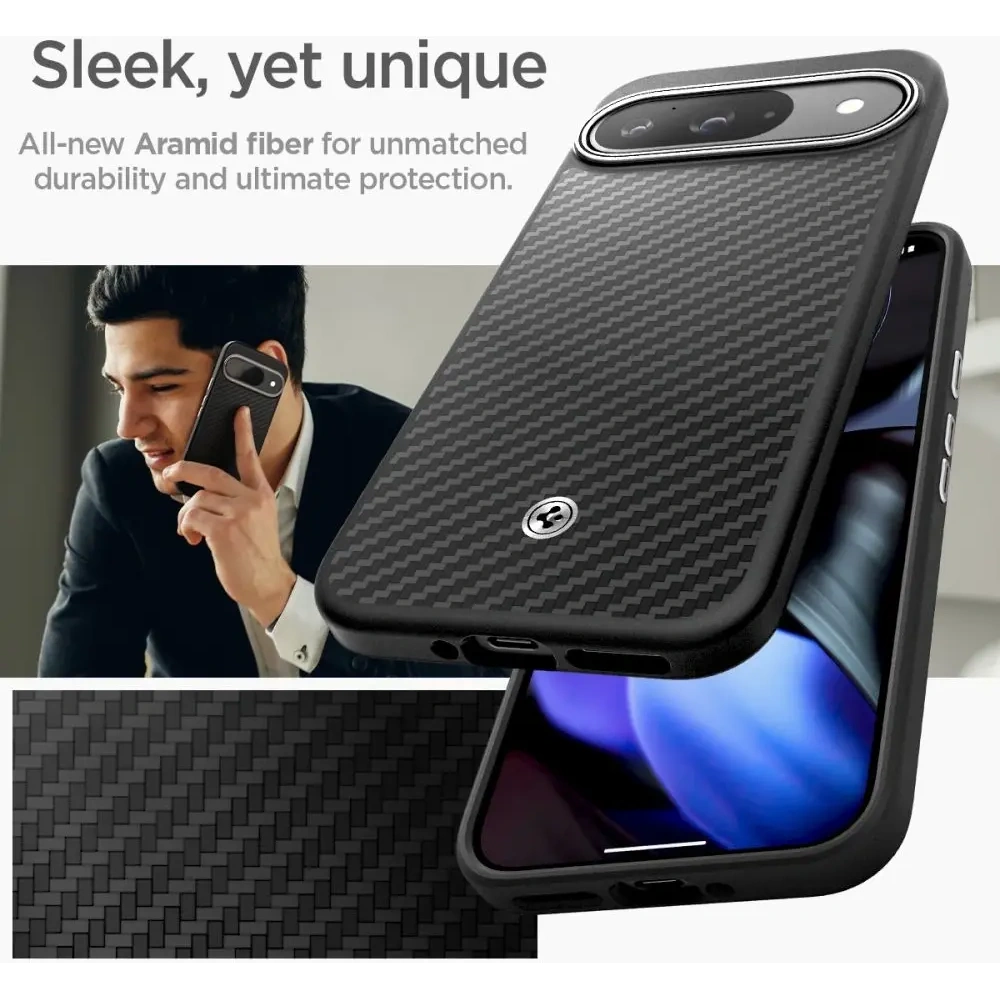 Hurtownia GSM - Hülle Spigen Enzo Aramid Google Pixel 9 Pro XL Matt Schwarz - SPN3511 - {ean13} - Hurt