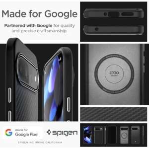 Hurtownia GSM - Hülle Spigen Enzo Aramid Google Pixel 9 Pro XL Matt Schwarz - SPN3511 - {ean13} - Hurt