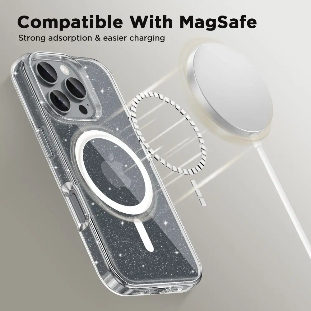 Hurtownia GSM - Pouzdro Tech-protect Flexair Hybrid MagSafe Apple iPhone 16 Pro Glitter - THP3066 - {ean13} - Hurt