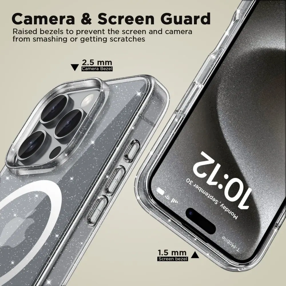 Hurtownia GSM - Pouzdro Tech-protect Flexair Hybrid MagSafe Apple iPhone 16 Pro Glitter - THP3066 - {ean13} - Hurt