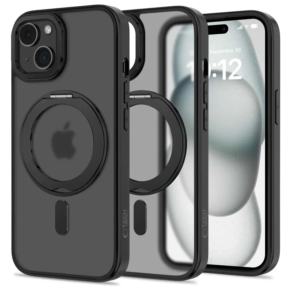 Hurtownia GSM - Tech-Protect MagRing MagSafe Apple iPhone 15 Matná Černá - THP3088 - {ean13} - Hurt