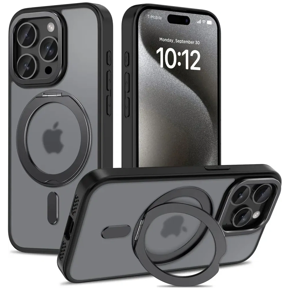 Hurtownia GSM - Etui Tech-Protect MagRing MagSafe Apple iPhone 15 Pro Matte Black - THP3089 - {ean13} - Hurt