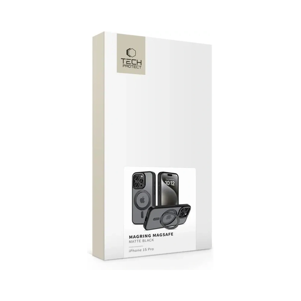 Hurtownia GSM - Tech-Protect MagRing MagSafe Apple iPhone 15 Pro Matná černá - THP3089 - {ean13} - Hurt