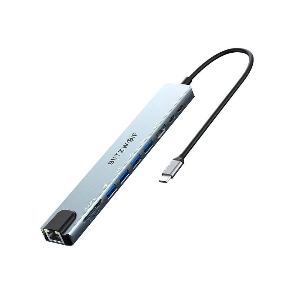 Hurtownia GSM - Stația de docare Blitzwolf BW-TH5 10w1 USB-C (argintie) - BLZ608 - {ean13} - Hurt