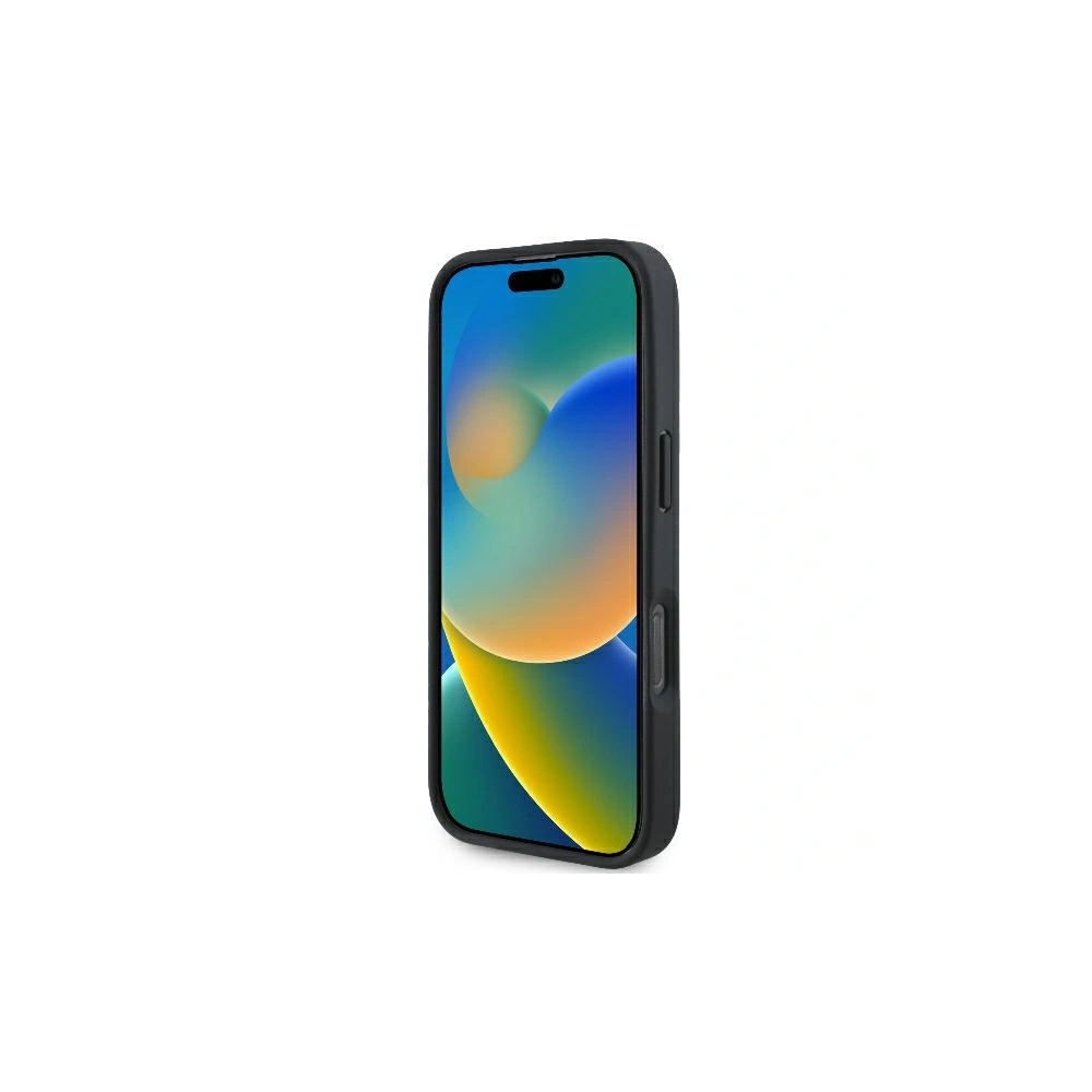 Hurtownia GSM - BMW BMHMP16L23RTPK Apple iPhone 16 Pro hardcase Semn din piele texturată pe jumătate și cerc MagSafe negru - BMW686 - {ean13} - Hurt
