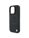 Wholesale Case BMW BMHMP16L23RTPK Apple iPhone 16 Pro hardcase Sign Leather Half Textured And Circle MagSafe black - BMW686 - {ean13} - Hurt