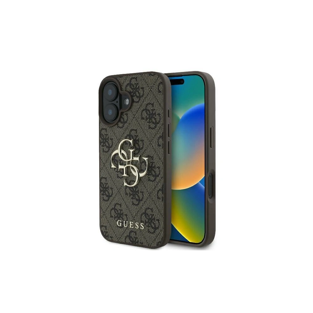 Hurtownia GSM - Etui Guess GUHCP16L4GMGBR Apple iPhone 16 Pro hardcase 4G Big Logo brązowy - GUE3476 - {ean13} - Hurt