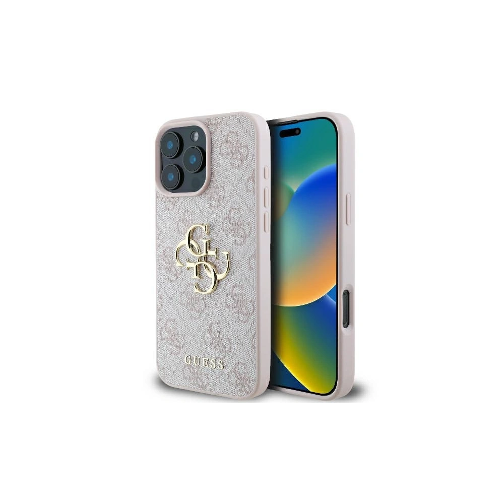 Hurtownia GSM - Guess GUHCP16L4GMGPI Apple iPhone 16 Pro hardcase 4G Big Logo růžové - GUE3478 - {ean13} - Hurt