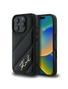 Etui Karl Lagerfeld KLHCP16LPQDSMGK Apple iPhone 16 Pro hardcase Quilted Signature černé - iPhone 16 Pro - Karl Lagerfeld