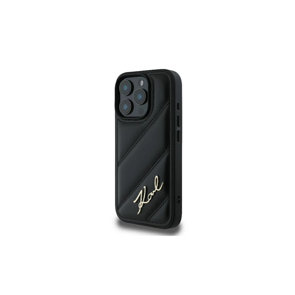 Hurtownia GSM - Karl Lagerfeld KLHCP16LPQDSMGK Apple iPhone 16 Pro Hardcase Quilted Signature schwarz - KLD2137 - {ean13} - Hurt