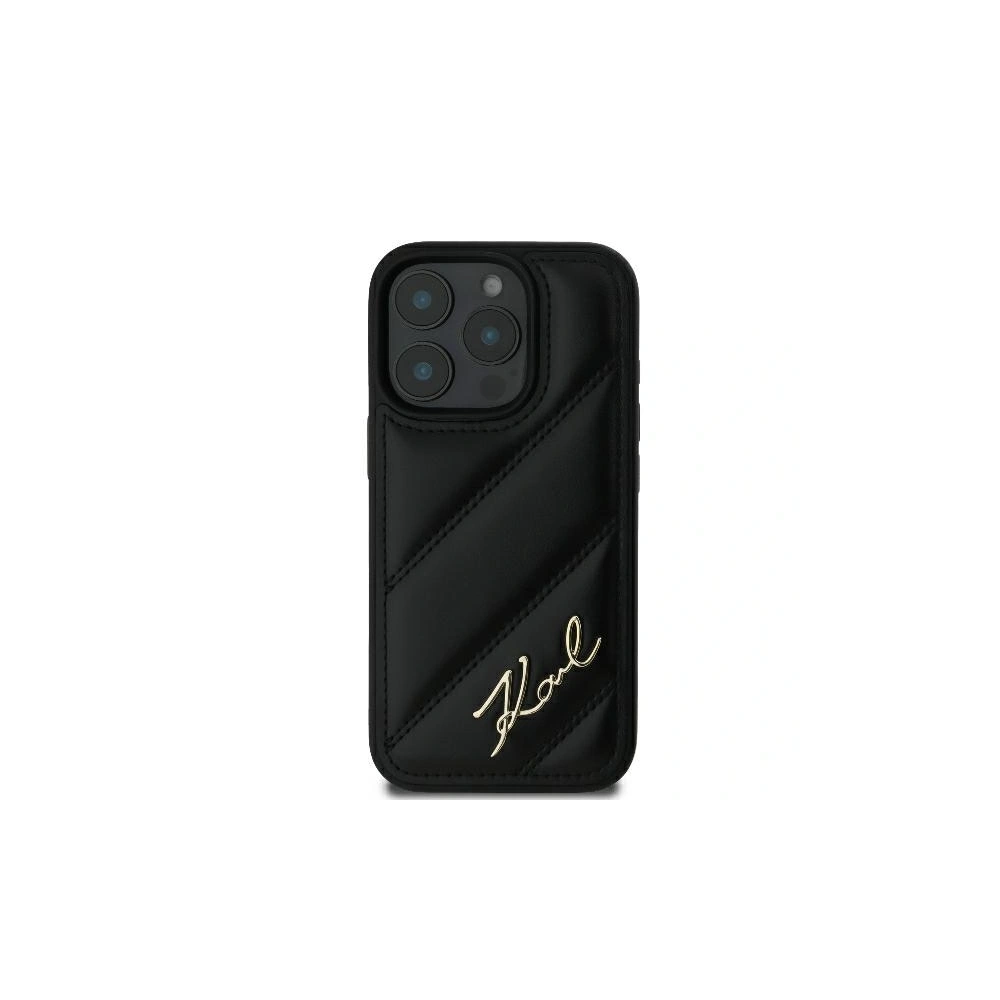Hurtownia GSM - Karl Lagerfeld KLHCP16LPQDSMGK Apple iPhone 16 Pro Hardcase Quilted Signature schwarz - KLD2137 - {ean13} - Hurt