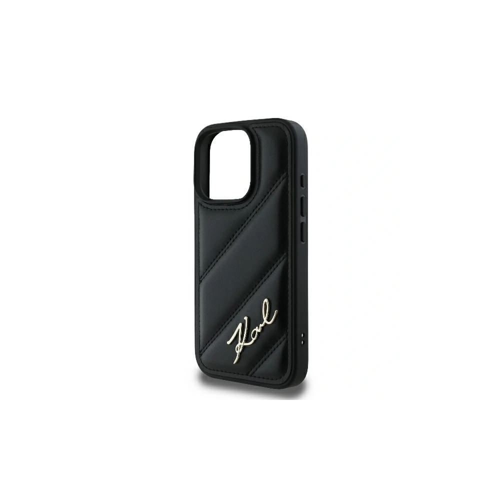 Hurtownia GSM - Karl Lagerfeld KLHCP16LPQDSMGK Apple iPhone 16 Pro Hardcase Quilted Signature schwarz - KLD2137 - {ean13} - Hurt
