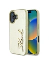 Hurtownia GSM - Karl Lagerfeld KLHCP16SPFMFBKMD Apple iPhone 16 hardcase Metal Signature zlatý - KLD2139 - {ean13} - Hurt