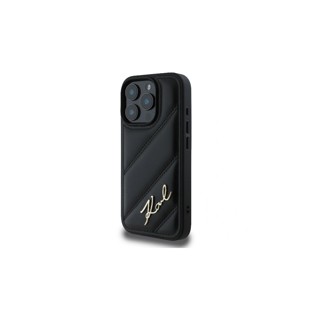 Hurtownia GSM - Etui Karl Lagerfeld KLHCP16XPQDSMGK Apple iPhone 16 Pro Max hardcase Quilted Signature czarny - KLD2140 - {ean13} - Hurt