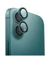Sklo na objektiv fotoaparátu UNIQ Optix Aluminium Camera Lens Protector Apple iPhone 16 / 16 Plus smaragd - iPhone 16 Plus - Uniq