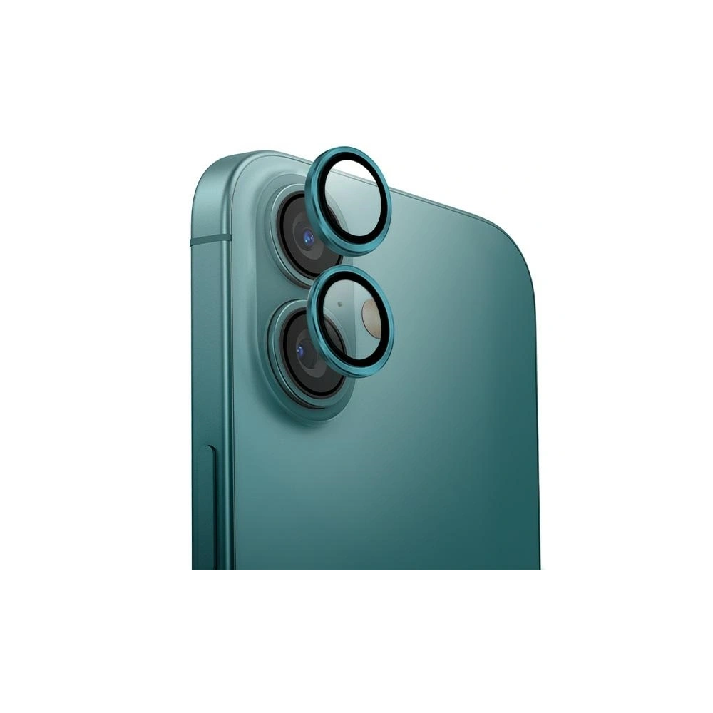Hurtownia GSM - Szkło na obiektyw aparatu UNIQ Optix Aluminium Camera Lens Protector Apple iPhone 16 / 16 Plus emerald - UNIQ1196 - {ean13} - Hurt