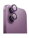 Szkło na obiektyw aparatu UNIQ Optix Aluminium Camera Lens Protector Apple iPhone 16 / 16 Plus grape pink - iPhone 16 Plus - Uniq