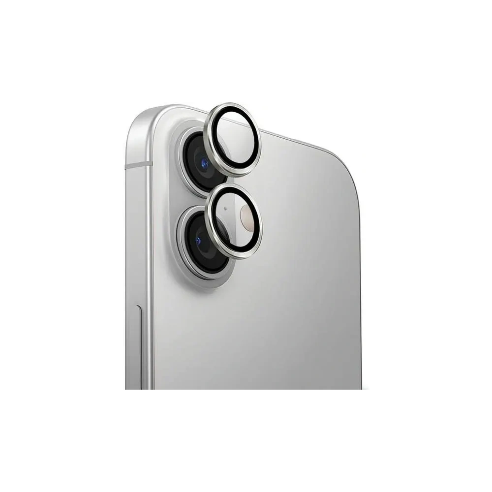 Hurtownia GSM - Szkło na obiektyw aparatu UNIQ Optix Aluminium Camera Lens Protector Apple iPhone 16 / 16 Plus sterling silver - UNIQ1200 - {ean13} - Hurt