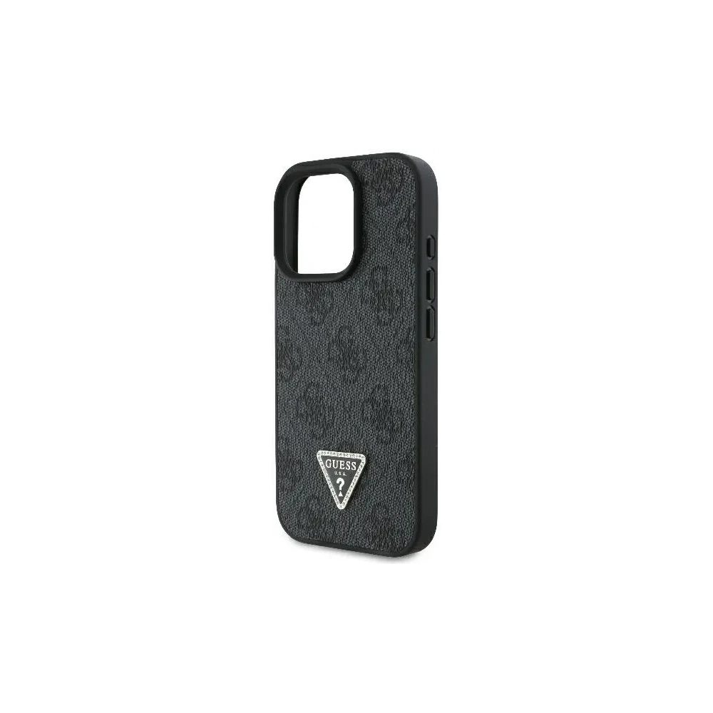 Hurtownia GSM - Guess GUHCP16LP4TDPK Apple iPhone 16 Pro Hardcase Leder 4G Triangle Strass MagSafe schwarz - GUE3482 - {ean13} - Hurt