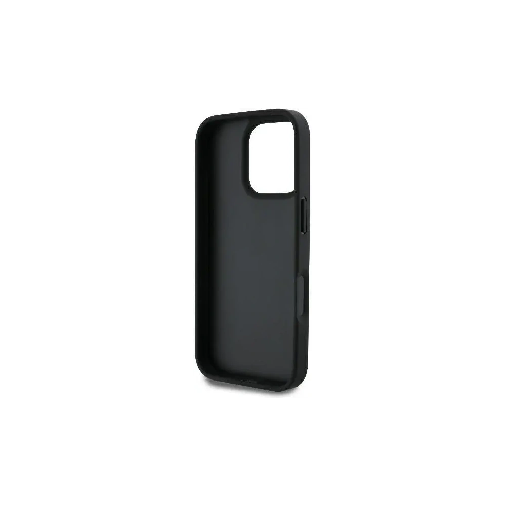 Wholesale Case Guess GUHCP16LP4TDPK Apple iPhone 16 Pro hardcase Leather 4G Triangle Strass MagSafe black - GUE3482 - {ean13} - Hurt