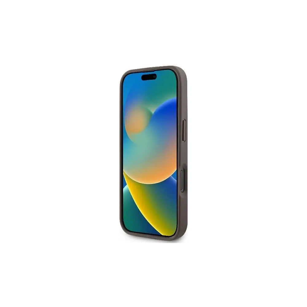 Hurtownia GSM - Guess GUHCP16LP4TDPW Apple iPhone 16 Pro hardcase Kožené 4G Triangle Strass MagSafe hnědé - GUE3484 - {ean13} - Hurt
