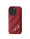 Wholesale Case Karl Lagerfeld KLHCP16XPQDSMGR Apple iPhone 16 Pro Max hardcase Quilted Signature red - KLD2141 - {ean13} - Hurt