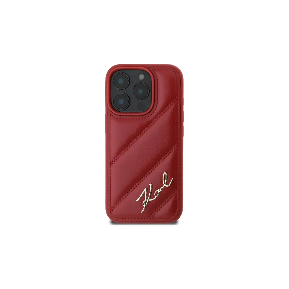 Hurtownia GSM - Etui Karl Lagerfeld KLHCP16XPQDSMGR Apple iPhone 16 Pro Max hardcase Quilted Signature czerwony - KLD2141 - {ean13} - Hurt