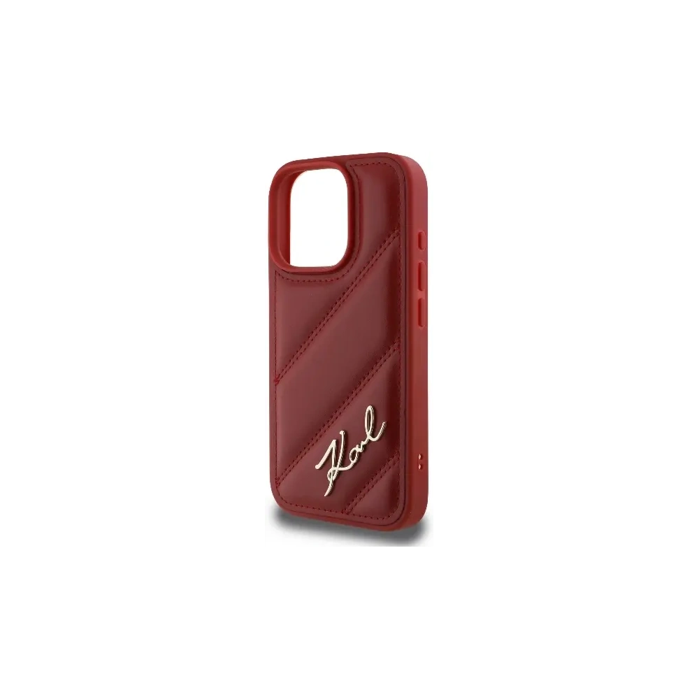 Hurtownia GSM - Etui Karl Lagerfeld KLHCP16XPQDSMGR Apple iPhone 16 Pro Max hardcase Quilted Signature czerwony - KLD2141 - {ean13} - Hurt