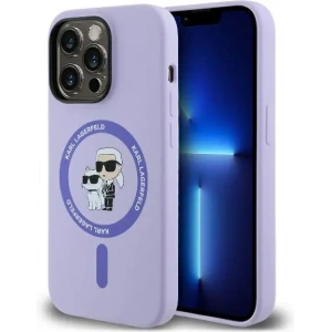 Hurtownia GSM - Karl Lagerfeld KLHMP14XSCMKCRHU Apple iPhone 14 Pro Max Hartschale Silikon Karl&Choupette Köpfe Ring MagSafe purpurrot - KLD2142 - {ean13} - Hurt
