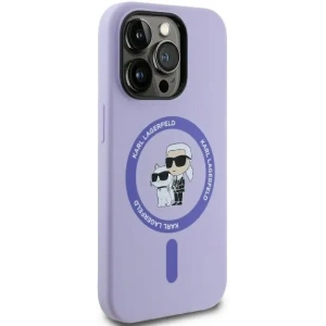 Wholesale Case Karl Lagerfeld KLHMP14XSCMKCRHU Apple iPhone 14 Pro Max hardcase Silicone Karl&Choupette Heads Ring MagSafe purple - KLD2142 - {ean13} - Hurt
