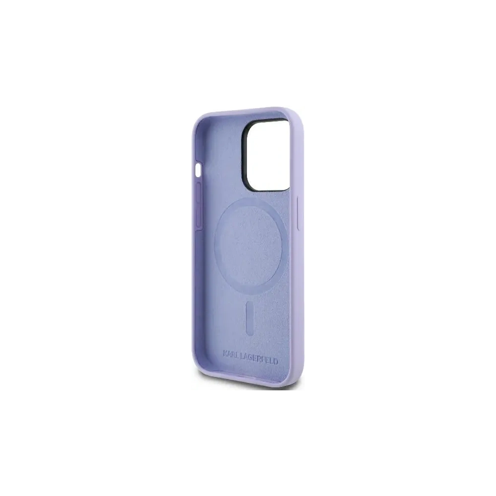 Hurtownia GSM - Karl Lagerfeld KLHMP14XSCMKCRHU Apple iPhone 14 Pro Max kemény tok Szilikon Karl&Choupette Heads Gyűrű MagSafe lila - KLD2142 - {ean13} - Hurt