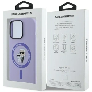 Wholesale Case Karl Lagerfeld KLHMP14XSCMKCRHU Apple iPhone 14 Pro Max hardcase Silicone Karl&Choupette Heads Ring MagSafe purple - KLD2142 - {ean13} - Hurt