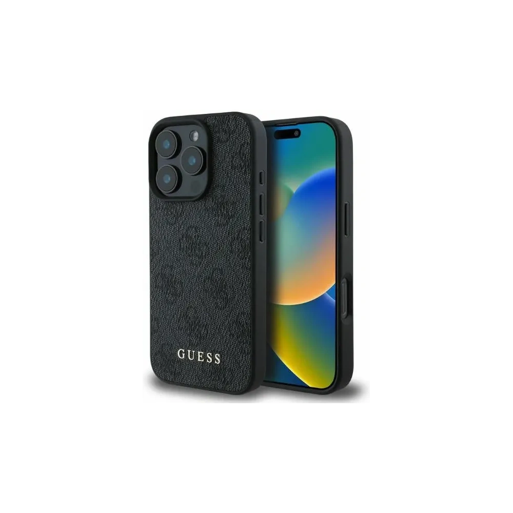 Hurtownia GSM - Fall Guess GUHCP16LG4GFGR Apple iPhone 16 Pro Hardcase 4G Klassisch Schwarz - GUE3486 - {ean13} - Hurt