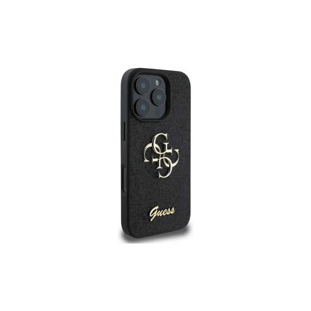 Hurtownia GSM - Fall Guess GUHCP16LHG4SGK Apple iPhone 16 Pro Hardcase Fixierter Glitzer Groß 4G schwarz - GUE3492 - {ean13} - Hurt