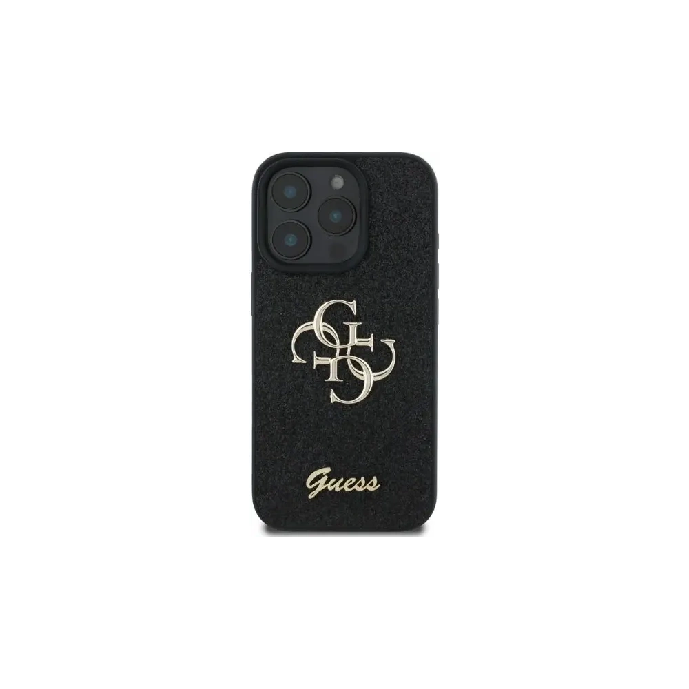 Hurtownia GSM - Fall Guess GUHCP16LHG4SGK Apple iPhone 16 Pro Hardcase Fixierter Glitzer Groß 4G schwarz - GUE3492 - {ean13} - Hurt