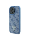 Hurtownia GSM - Fall Guess GUHCP16LP4TDSCPB Apple iPhone 16 Pro Hartschale Leder Metall Logo Strass Crossbody blau - GUE3493 - {ean13} - Hurt