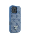 Hurtownia GSM - Fall Guess GUHCP16LP4TDSCPB Apple iPhone 16 Pro Hartschale Leder Metall Logo Strass Crossbody blau - GUE3493 - {ean13} - Hurt