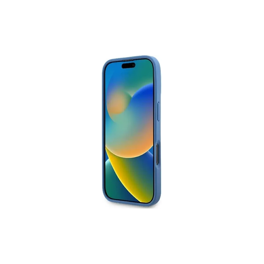 Hurtownia GSM - Eset Guess GUHCP16LP4TDSCPB Apple iPhone 16 Pro keménytok Bőr Fém Logó Strassz Crossbody kék - GUE3493 - {ean13} - Hurt