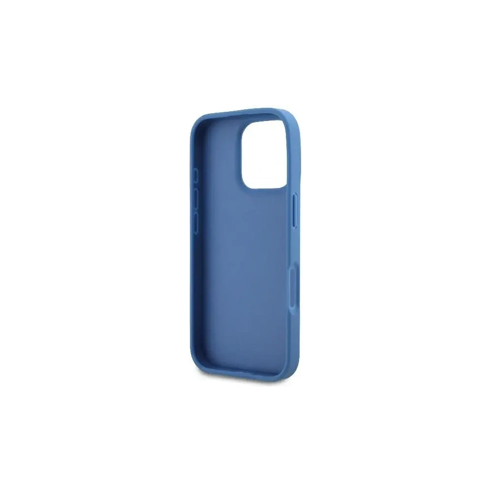 Hurtownia GSM - Fall Guess GUHCP16LP4TDSCPB Apple iPhone 16 Pro Hartschale Leder Metall Logo Strass Crossbody blau - GUE3493 - {ean13} - Hurt