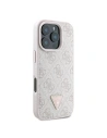 Hurtownia GSM - Eset Guess GUHCP16LP4TDSCPP Apple iPhone 16 Pro kemény tok Bőr Fém Logó Strassz Crossbody rózsaszín - GUE3495 - {ean13} - Hurt