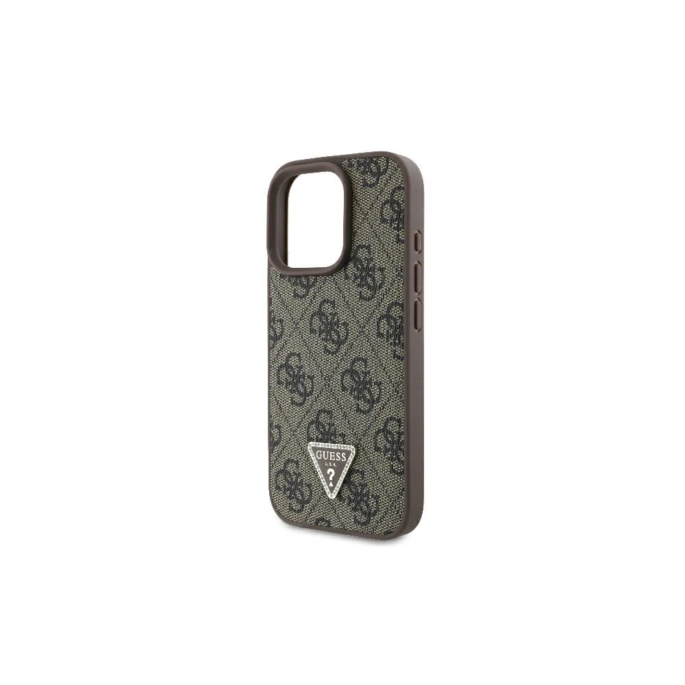 Hurtownia GSM - Fall Guess GUHCP16LP4TDSCPW Apple iPhone 16 Pro Hartschale Leder Metall-Logo Strass Umhängetasche braun - GUE3496 - {ean13} - Hurt