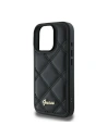 Hurtownia GSM - Případ Guess GUHCP16LPSQSQSK tvrdý kryt pro Apple iPhone 16 Pro s prošívaným kovovým logem černý - GUE3497 - {ean13} - Hurt