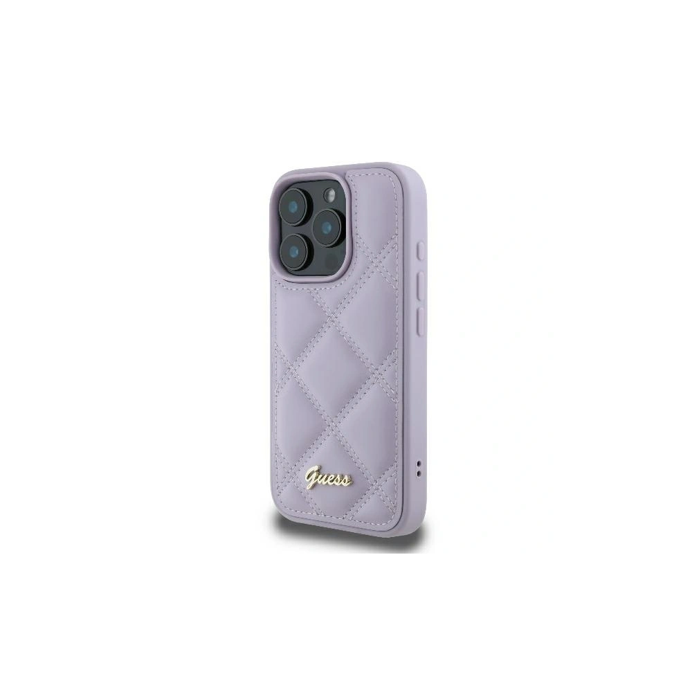 Hurtownia GSM - Eset Guess GUHCP16LPSQSQSU Apple iPhone 16 Pro kemény tok Tűzött Fém Logó világoslila - GUE3499 - {ean13} - Hurt
