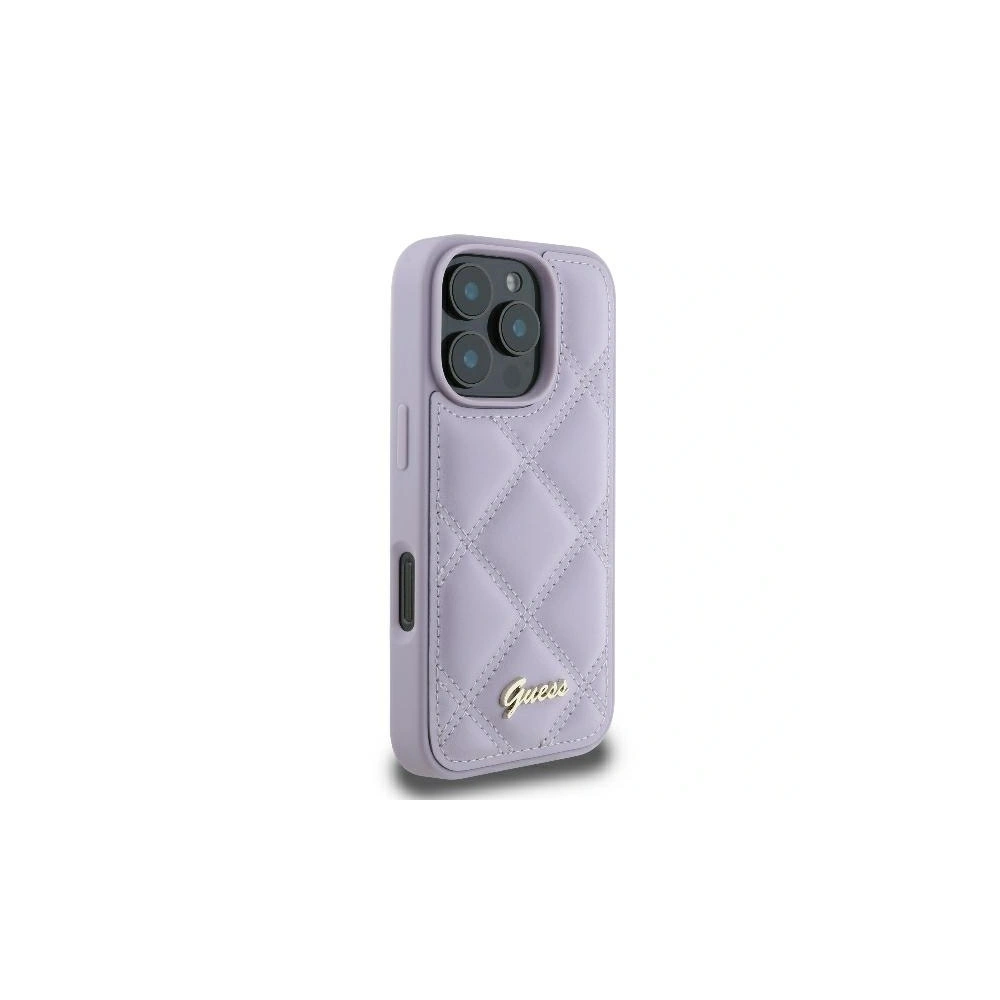 Hurtownia GSM - Eset Guess GUHCP16LPSQSQSU Apple iPhone 16 Pro kemény tok Tűzött Fém Logó világoslila - GUE3499 - {ean13} - Hurt