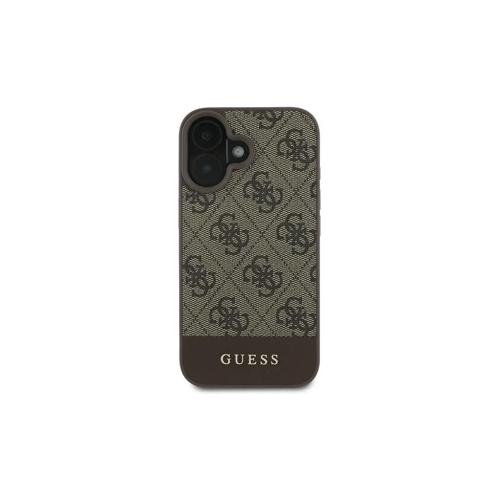 Hurtownia GSM - Eset Guess GUHCP16MG4GLBR Apple iPhone 16 Plus keménytok 4G Alsó Csík barna - GUE3504 - {ean13} - Hurt